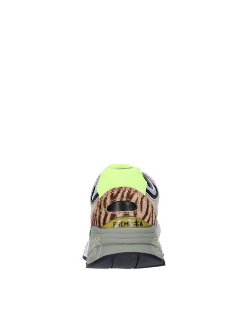 Sneakers in camoscio cavallino e tessuto PREMIATA | MASED VAR 5933MULTICOLORE